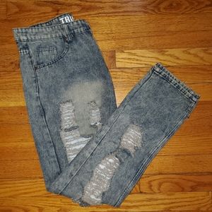 TRUE ROCK Ripped Jeans